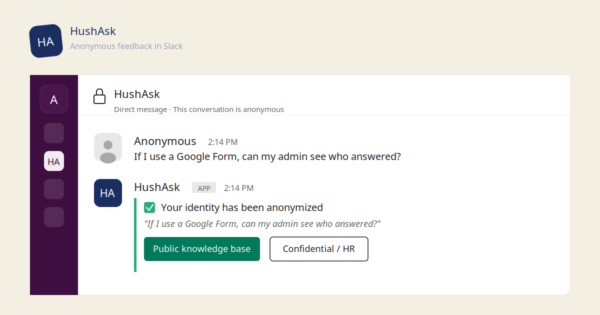Are Google Forms Actually Anonymous for Workplace Feedback?